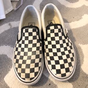 Platform Checkered Vans